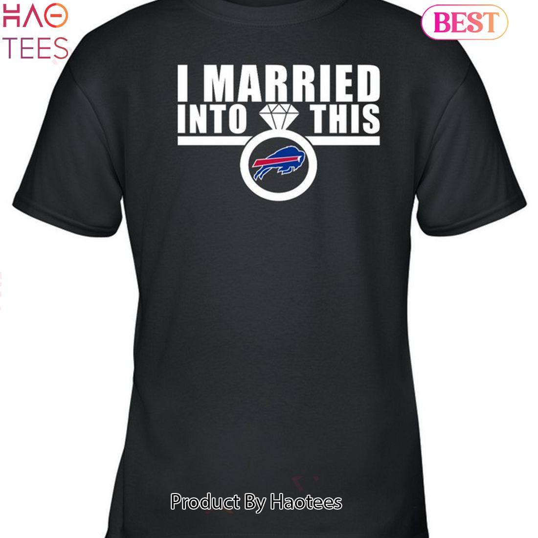 I Married Into This Buffalo Bills Women's V-Neck T-Shirt 