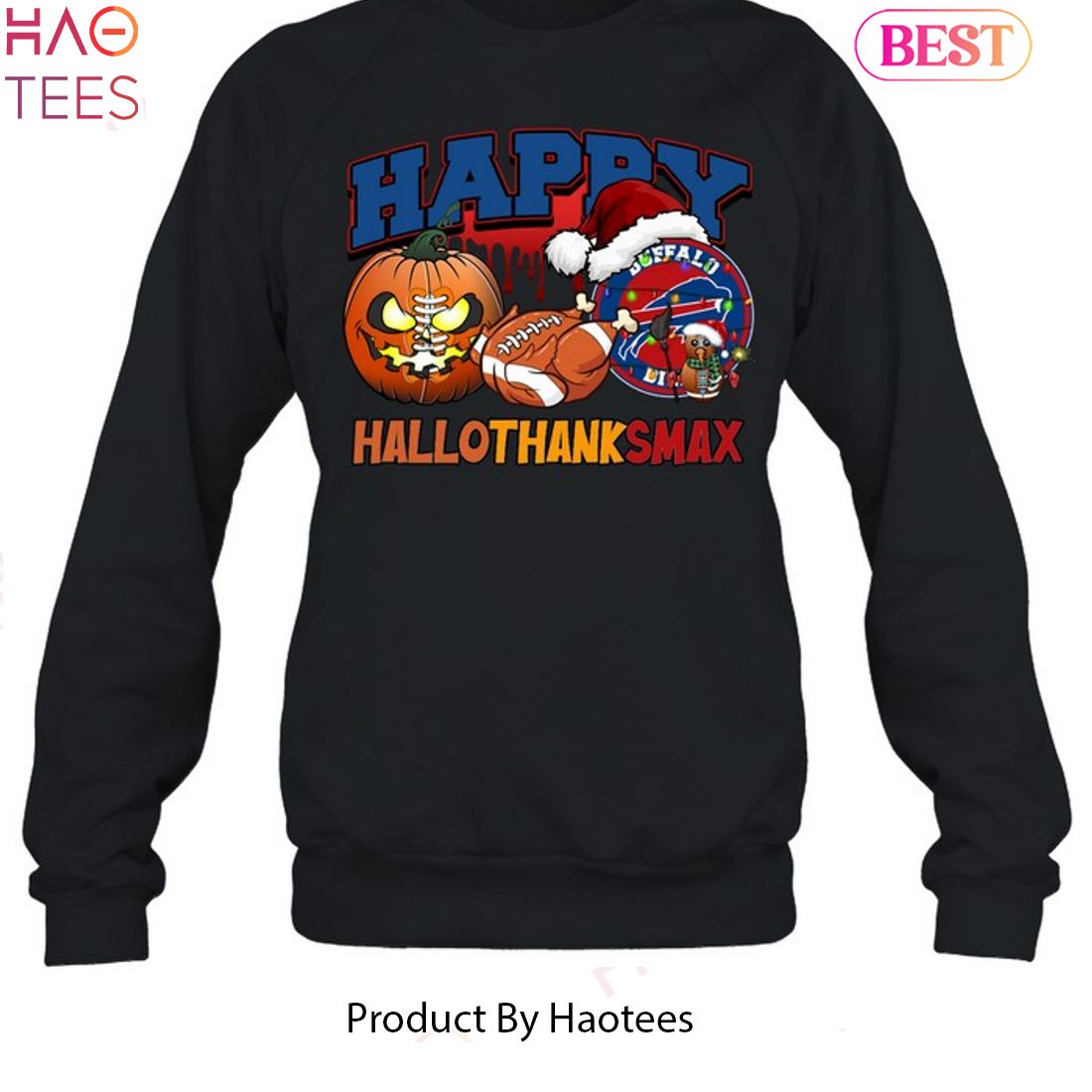 Official Buffalo Bills Jack skellington the night before happy halloween T- shirt, hoodie, tank top, sweater and long sleeve t-shirt