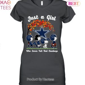 Just A Girl Who Loves Fall And Dallas Cowboys Unisex T-Shirt