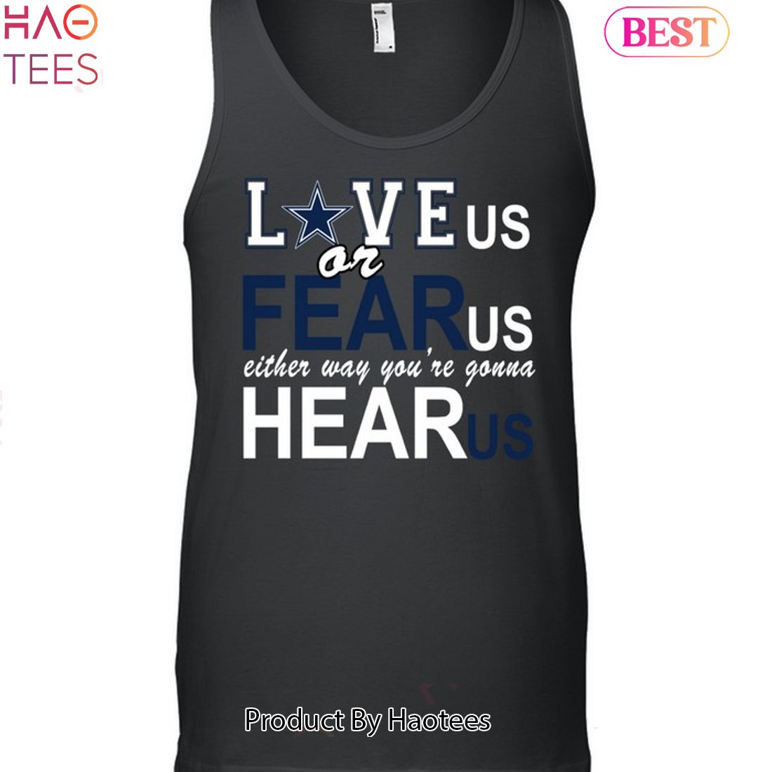 Love Us Or Fear Us Dallas Cowboys Unisex T-Shirt Love Us Or Fear Us Dallas Cowboys Unisex T-Shirt
