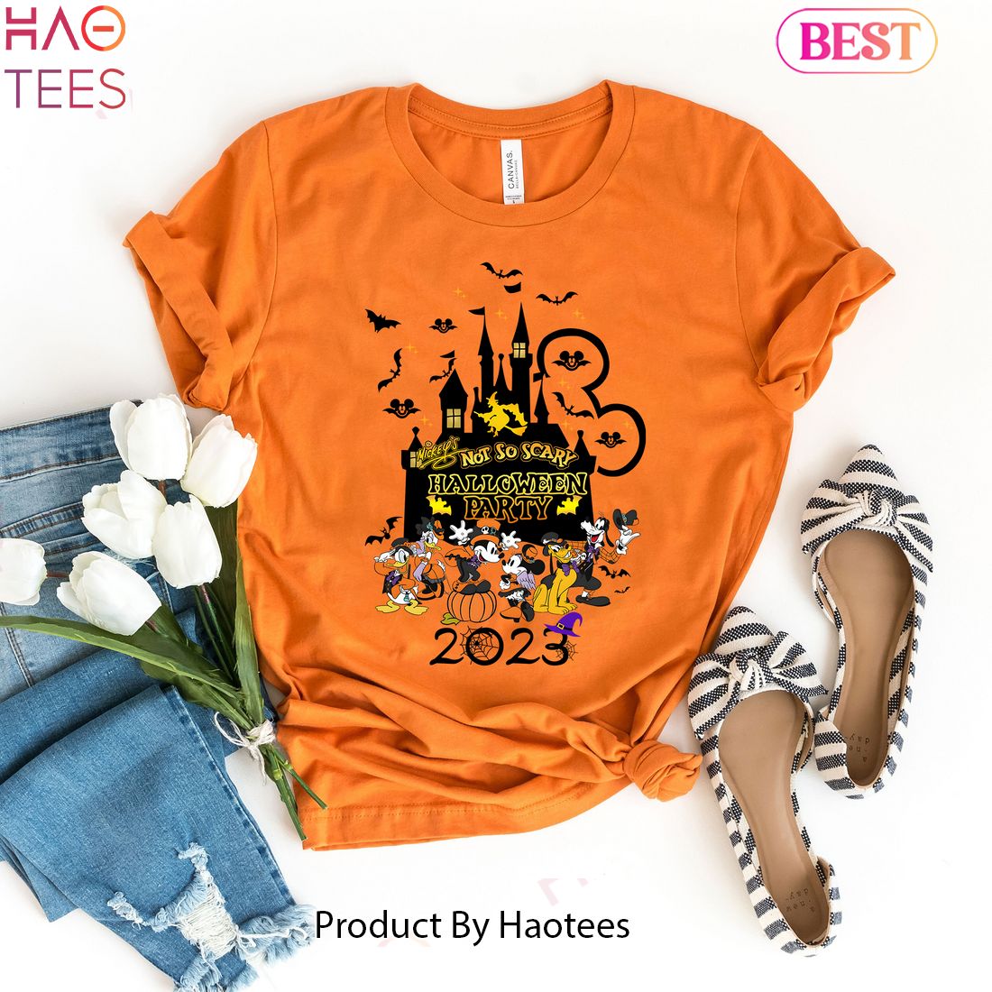 Mickeys Not So Scary Halloween Party 2023 Unisex T-Shirt Mickeys Not So Scary Halloween Party 2023 Unisex T-Shirt