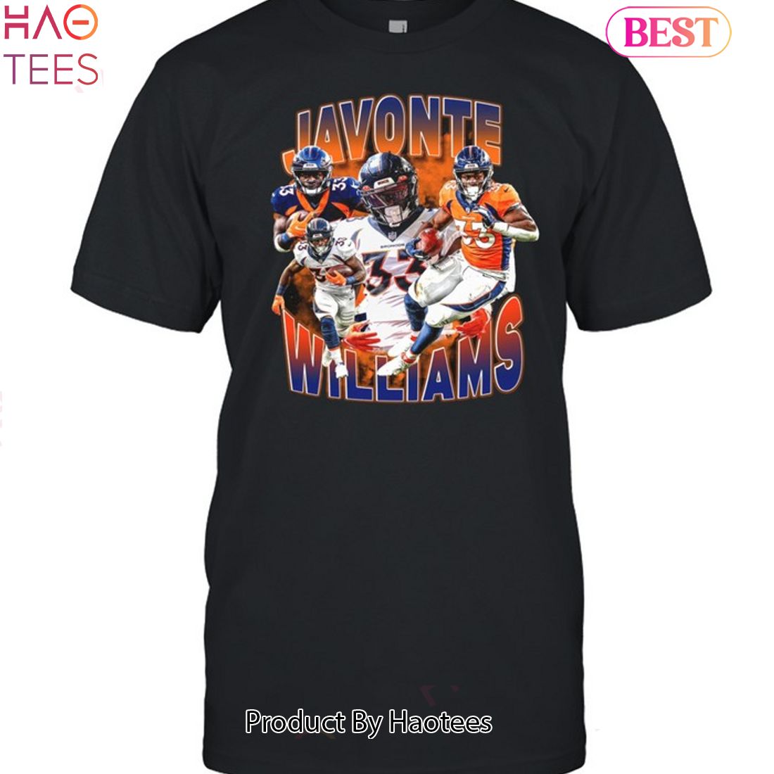 NEW Denver Broncos Javonte Williams Unisex T-Shirt