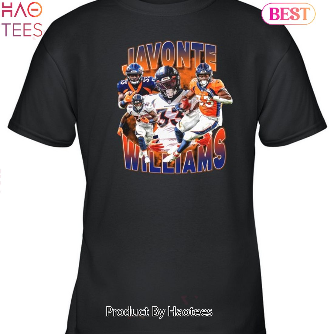 Javonte Williams Denver Broncos Vintage Best T-Shirt