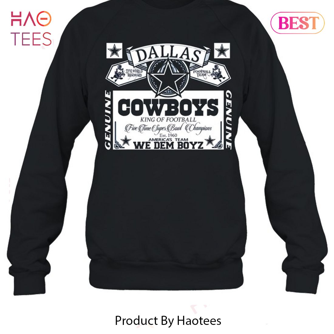 Dallas Cowboys T-shirt 3D America's Team V24 On Sale - Tana Elegant