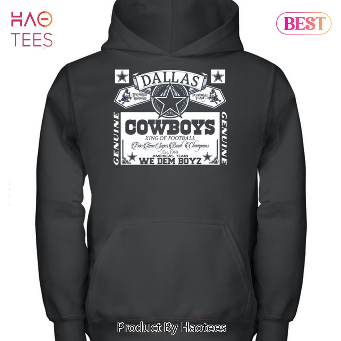 Shop Black Dallas Cowboys Hoodie - William Jacket