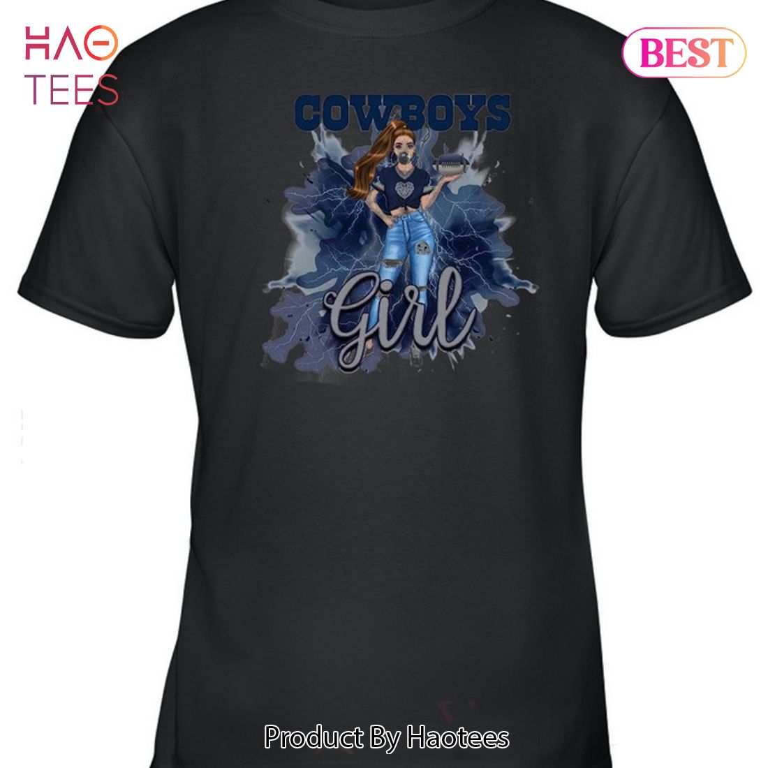 HOT TREND Dallas Cowboys Girl Unisex T-Shirt HOT TREND Dallas Cowboys Girl Unisex T-Shirt