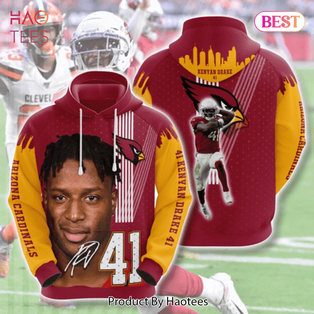 AVAILABLE Arizona Cardinals 41 Kenyan Drake Signature 3D Hoodie AVAILABLE Arizona Cardinals 41 Kenyan Drake Signature 3D Hoodie