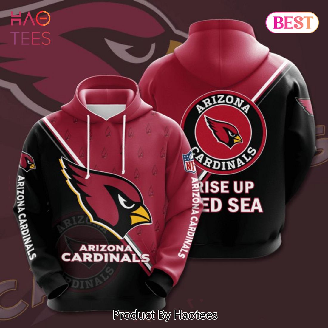 [AVAILABLE] Arizona Cardinals For Women Men Fan 3D Hoodie