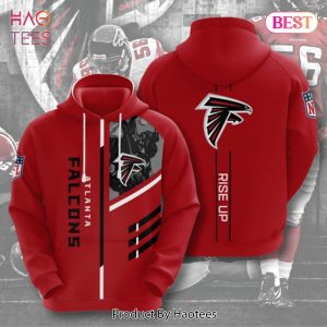 AVAILABLE Arizona Cardinals Logo Signature Rise Up Red Sea 3D Hoodie