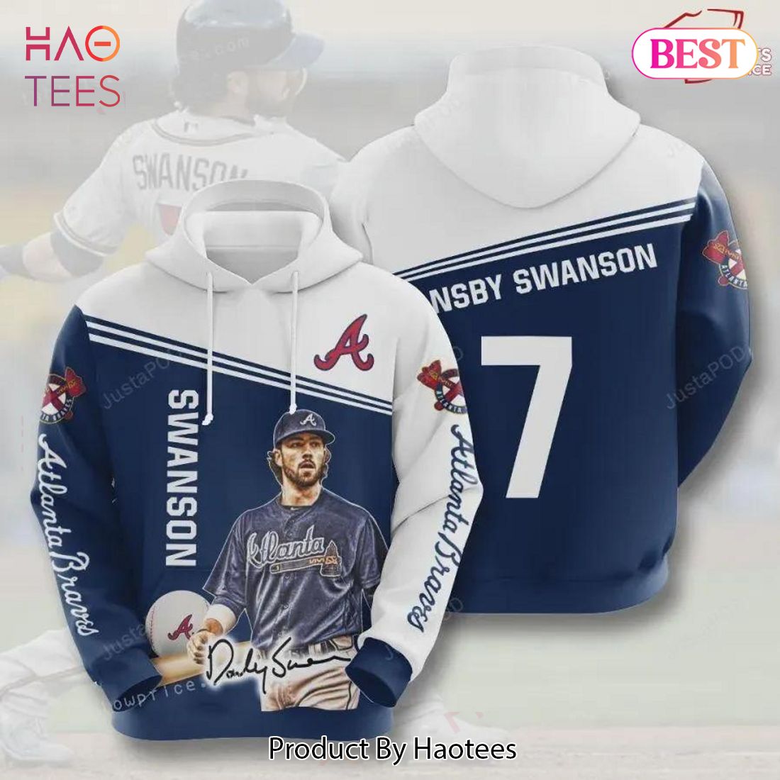 [AVAILABLE] Atlanta Braves Dansby Swanson 3D Hoodie