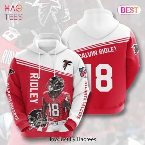 [AVAILABLE] Atlanta Falcons 18 Calvin Ridley Signature 3D Hoodie