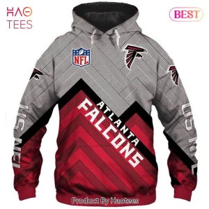 [AVAILABLE] Atlanta Falcons Mix Filter Red 3D Hoodie