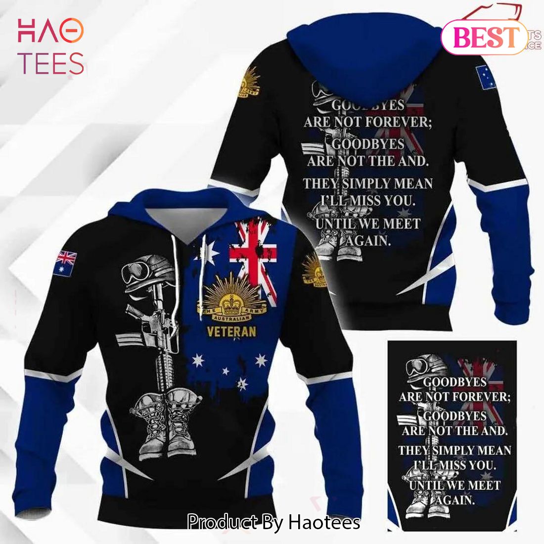 AVAILABLE Australia Army Veteran 3D Hoodie For Men Women