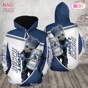 AVAILABLE Baby Groot Hug Busch Light 3D Hoodie