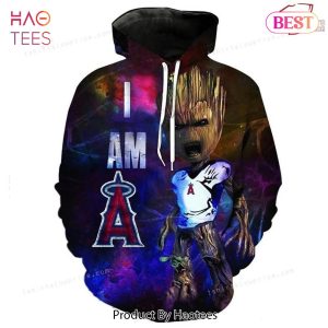 [AVAILABLE] Baby Groot Los Angeles Angels Galaxy 3D Hoodie