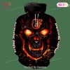 [AVAILABLE] Baltimore Orioles Skull Big Fire Eyes 3D Hoodie Zipper