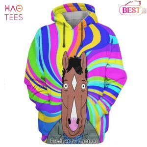 AVAILABLE Bojack Horseman Colorful 3D Hoodie