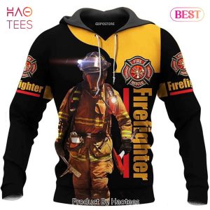 AVAILABLE Brave Firefighter 3D Hoodie Firefighter