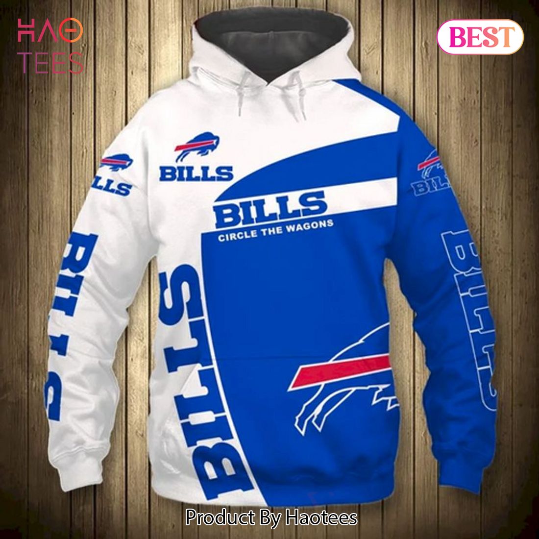 [AVAILABLE] Buffalo Bills Football Team Lovers Bill Circle The Wagons 3D Hoodie