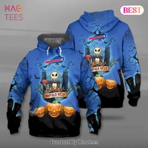 [AVAILABLE] Buffalo Bills Football Team Lovers Jack Skellington 3D Hoodie