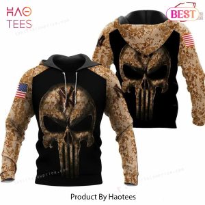 AVAILABLE Camouflage Skull New York Yankees American Flag 3D Hoodie