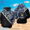 AVAILABLE Milwaukee Brewers MLB Logo And Camo Pattern 3D Hoodie