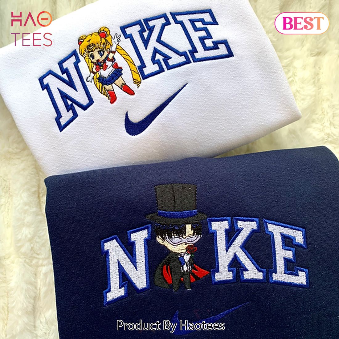 AVAILABLE Nike Mix Sailor & Mask Matching Set Embroidered Hoodie, Sweatshirt Luxury Store