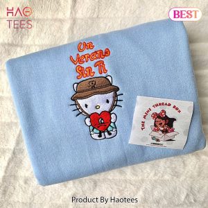 [AVAILABLE] Un Verano Kitty Embroidered Hoodie, Sweatshirt