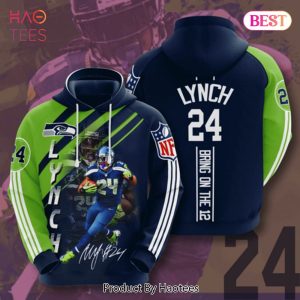 [BEST] 24 Lynch Bring On The 12 Seattle Seahawks 3D Hoodie