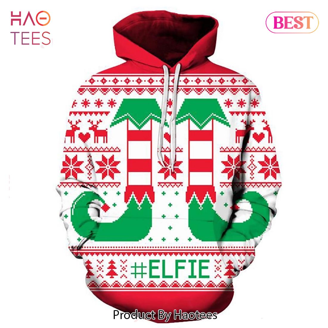 [BEST] 3D Christmas Elfie 3D Hoodie