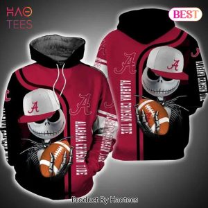 [BEST] Alabama Crimson Tide And Jack Skellington 3D Hoodie Alabama Crimson Tide Gifts For Her