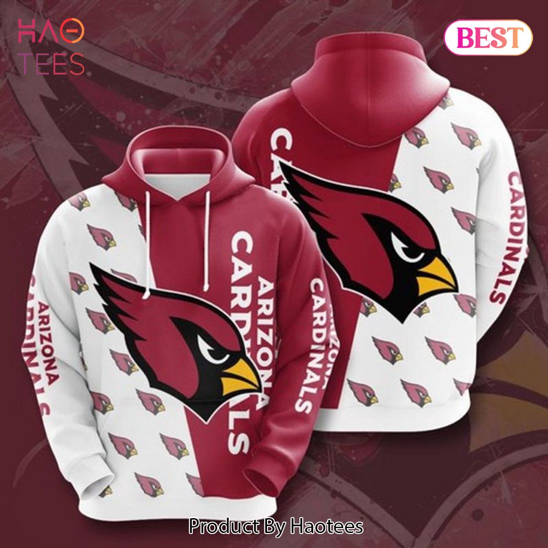 [BEST] Arizona Cardinals For Fans 3D Hoodie Arizona Cardinals Gifts For Dad