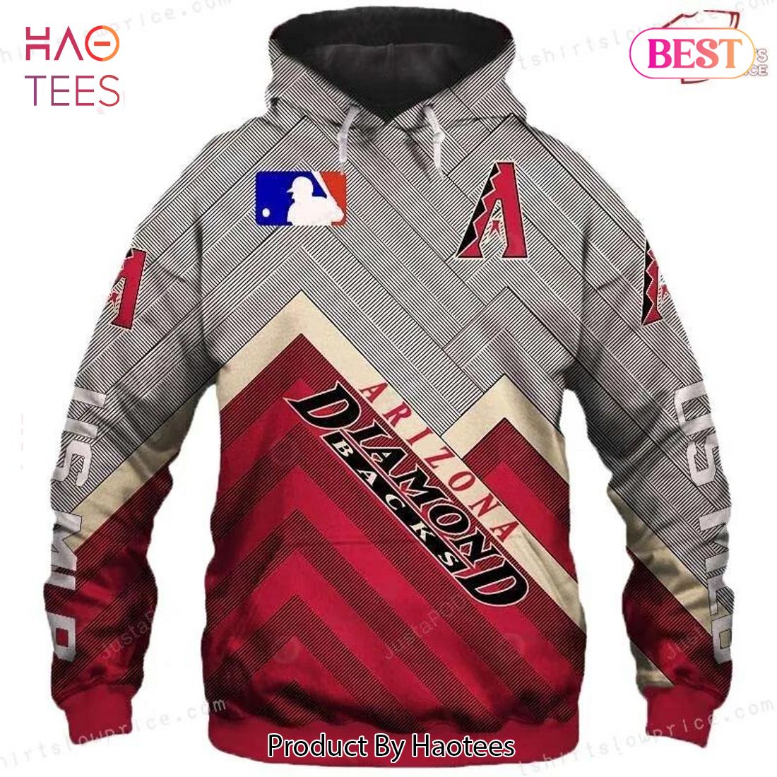 BEST Arizona Diamondbacks 3D Hoodie Zip Hoodie, MLB 3D Hoodie Zip Hoodie