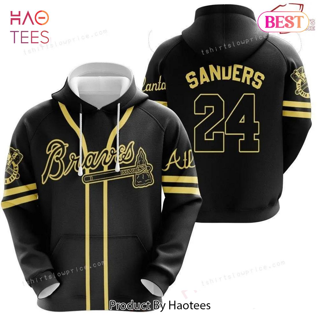 BEST Atlanta Braves Deion Sanders 24 Great Player MLB Black 3D Hoodie Allover, Gift For Atlanta Fans Hoodie BEST Atlanta Braves Deion Sanders 24 Great Player MLB Black 3D Hoodie Allover, Gift For Atlanta Fans Hoodie