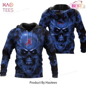 BEST Atlanta Braves MLB Fan Skull 3D Hoodie For MLB Fans