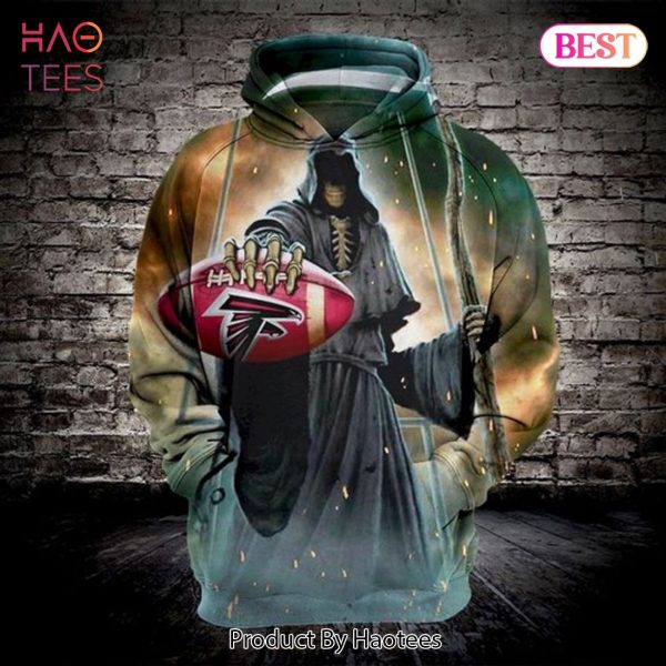 [BEST] Atlanta Falcons Death Skull Sweatshirt Zipper 3D Hoodie