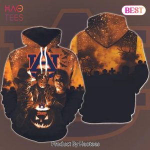 BEST Auburn Tigers Halloween and Michael Myers, Jason Voorhees, Freddy Krueger 3D Hoodie Auburn Tigers Gift