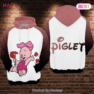 BEST Baby Cute Piglet Playing With Flower 3D Hoodie