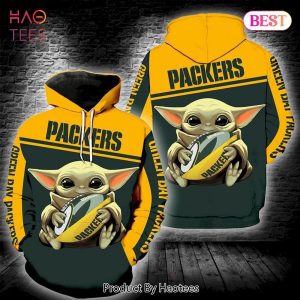 [BEST] Baby Yoda Green Bay Packers 3D Hoodie