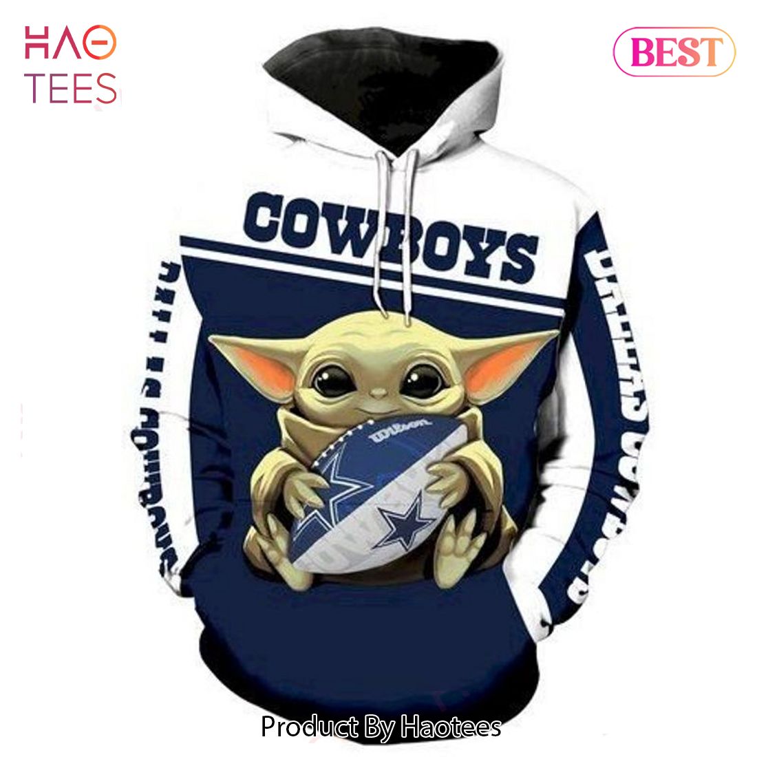 [BEST] Baby Yoda Star Wars Dallas Cowboys 3D Hoodie