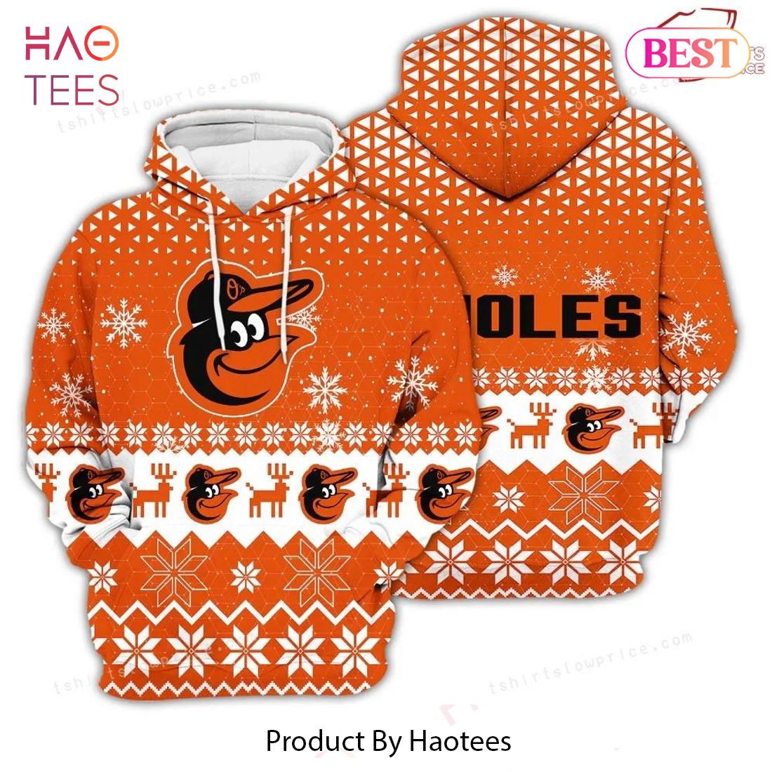 BEST Baltimore Orioles Sports Football American Ugly Christmas 3D Hoodie