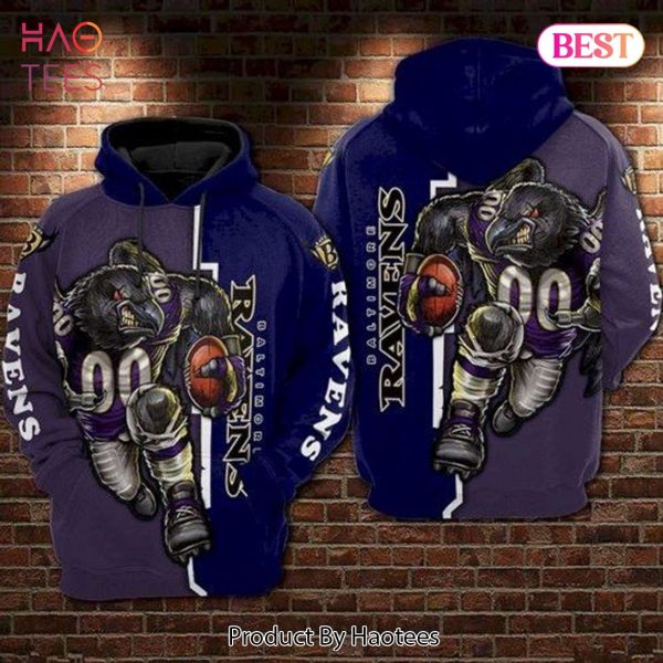 BEST Baltimore Ravens Black Eagle 3D Hoodie Baltimore Ravens Gifts For Dad