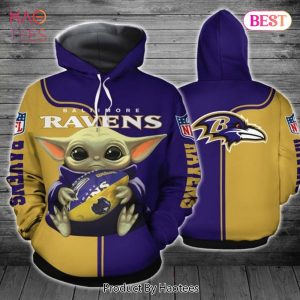 BEST Baltimore Ravens Yoda 3D Hoodie Baltimore Ravens NFL Gifts