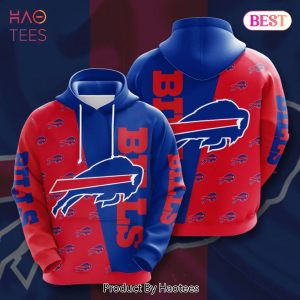 [BEST] Buffalo Bills Many Logo Red Background 3D Hoodie