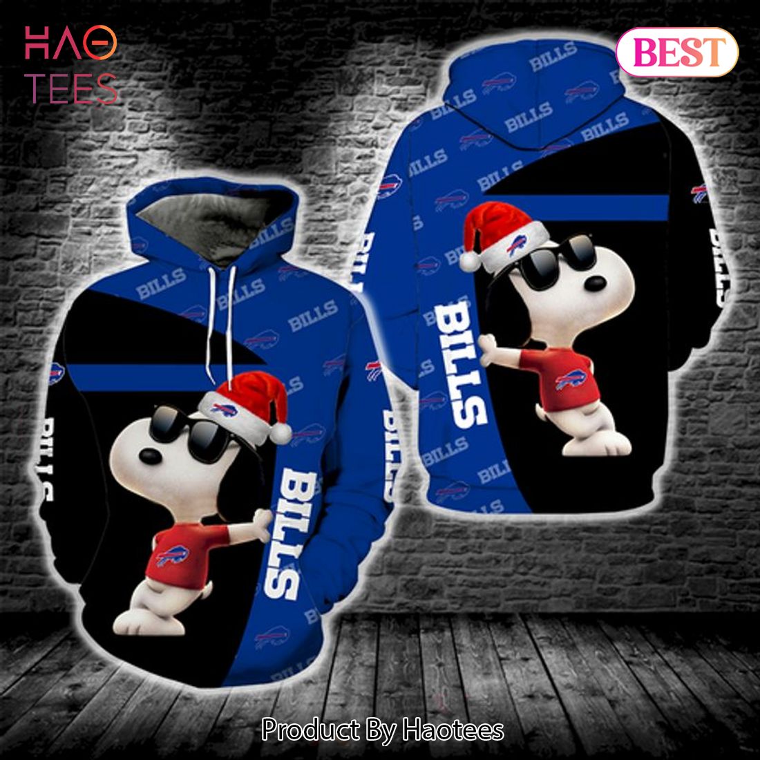 BEST Buffalo Bills Snoopy Christmas 3D Hoodie
