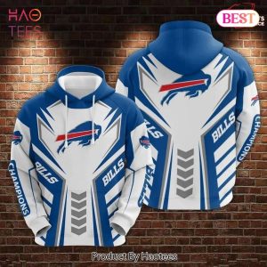 [BEST] Buffalo Bills White Blue New Deisn 3D Hoodie