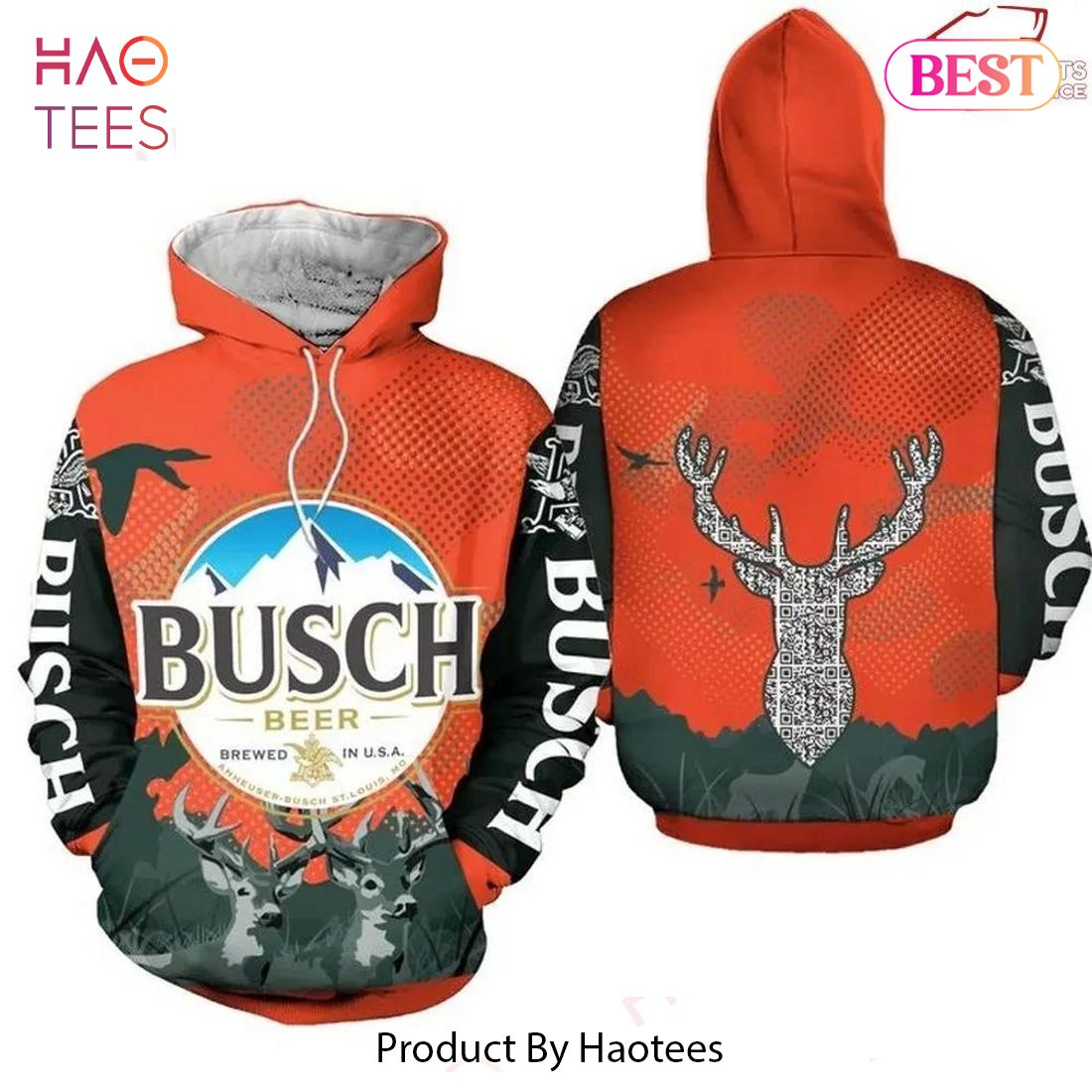 BEST Busch Beer Brewed In Usa 3D Hoodie