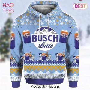 [BEST] Busch Latte Beer Christmas 3D Hoodie