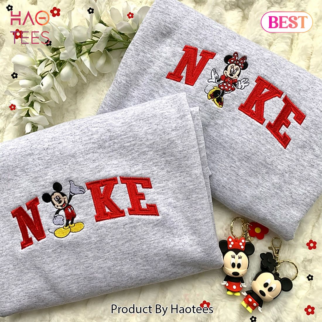 [BEST] Nike Mix Mr. & Mrs. Mouse Matching Set Embroidered Hoodie, Sweatshirt Luxury Store