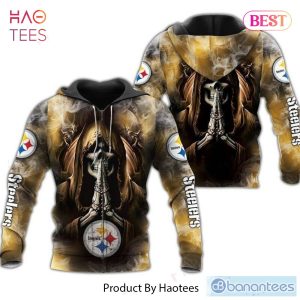 [BEST] Pittsburgh Steelers 3D Hoodies death smoke graphic Gift For Mens